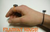 Machen, Ringe und Armbänder mit übrig gebliebenen 3D-Drucker Filament