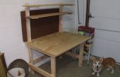 Bauen Garage Arbeit Tabelle mit befestigt Regale