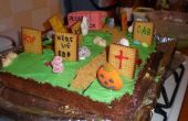 Halloween Friedhof Kuchen