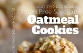 Wie erstelle ich glutenfrei, Vegan Haferflocken Cookies | Nur 2 Zutaten