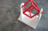 3D-Druck Wire Frame Cube Spinner Schreibtisch Spielzeug