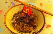 Gyudon japanische Rindfleisch Reis