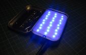Blaues LED-Licht-Box in einer Altoids(-like) Tin
