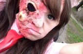 Einfach Zombie/verbrannte Haut Make-up
