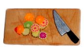 Miniatur-Messer und Schneidebrett DIY