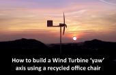 Wind-Turbine-Mount mit alten Bürostuhl