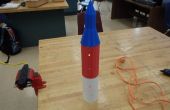 Light-Up 3D-Druck Rakete mit Sockel
