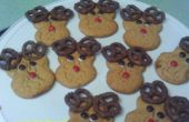 Wie man Erdnussbutter Rudolph das Rentier Cookies