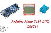 Arduino Nano 5110 LCD-Display DHT11 Temperatur-Feuchte-Sensor