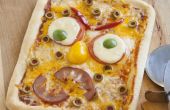 Monster Gesicht Pizza