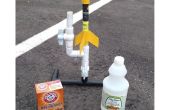 PVC-Rakete mit Essig und Backpulver Kraftstoff