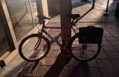 Ein Retro-Fahrrad Satteltasche