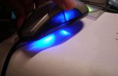 Blaue LED Maus