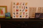Typografie-Alphabet-Leinwand