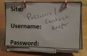 Schnell und einfach Kontakt/Passwort-Halter für Ihren Schreibtisch