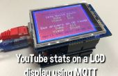 YouTube-Statistiken auf ein 320 x 240 Pixel LCD-Bildschirm an ein Arduino Uno angeschlossen anzeigen