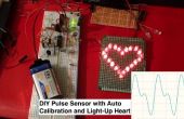 DIY-Herz Sensor mit Schwelle automatisch angepasst und herzförmigen LED Takt Anzeige