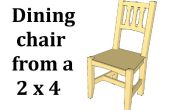 Dining Chair aus einem 2 x 4