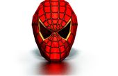 DIY 3D Spiderman-Papier-Maske