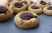 Schokolade Fingerabdruck Cookies