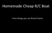 Hausgemachte billige R/C Boot von Dingen Sie zu Hause finden