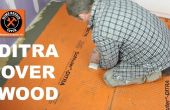 Installieren Sie DITRA auf einem Holz-Unterboden (Haltestelle geknackt Fliesen)