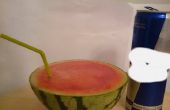 Wassermelone mit Energydrinks Slush
