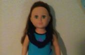 Amerikanisches Mädchen Puppe Garn Halskette