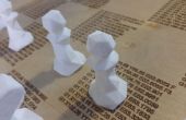 Dezimierten 3D gedruckt-Schach-Satz gedruckt auf Serie 1