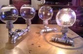 Steampunk - Rohr Lampen, industrielle