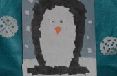Hin-und hergerissen Papierprojekt Pinguin Collage Kunsthandwerk für Kinder