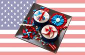 4. Juli Independence Day Cupcake Topper