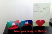 3D gedruckt - Muttertag Geschenk-Kartenhalter
