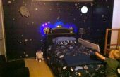 Space Station Dock Schlafzimmer mit aufleuchtenden Raumschiff Bett