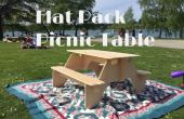 Flach-verpacken Sie Picknick-Tisch aus 1 Stück Sperrholz