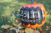 Halloween-Countdown-Kürbis