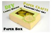 DIY Paper Crafts - Papier Box & Kerzenhalter - Last-Minute Valentinstag Geschenke