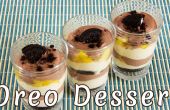 Super schnelle Oreo, Mango und Kakao cremige Dessert