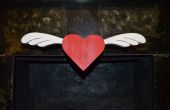 Fliegende Herzen kinetische Valentine