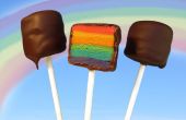 Wie erstelle ich eine Kuchen-Pop mit Regenbogen-Streifen