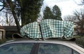 Binden Sie Lasten auf Auto Dächer von machen temporäre Anker
