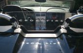 Sand-Blast-Muster auf Plexiglas - Windschott für Cabrio Auto