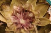 DIY machen eine Lotusblüte mit Artischocke Blätter