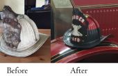 Feuer-Helm-Restaurierung antiker