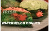 Frische Wassermelone Donuts