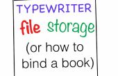 Schreibmaschine File Storage (wie ein Buch zu binden)