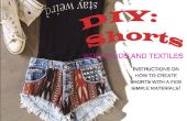 DIY-Shorts mit Nieten und Textilien