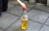 Cola Flasche Feuer Fackel