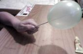Wie man eine Nadel durch einen Ballon