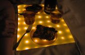 Portable wasserdicht LED Picknickdecke mit harten Kern servieren Oberfläche! 